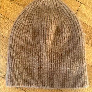 Everlane Brown Ribbed Knit Beanie